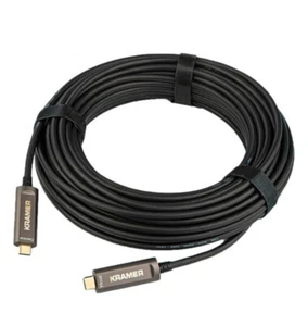 Kramer USB 3.1 Gen2 Type-C Male - Type-C Male Fiber Optic (50') CLS-AOCU31/CC-50 - Afbeelding 1 van 5