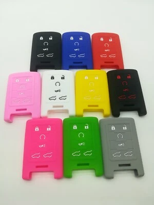 Nueva cubierta de llave remota de silicona para Cadillac Escalade ESV 2007-2014 6 botones Foto 1 de 2