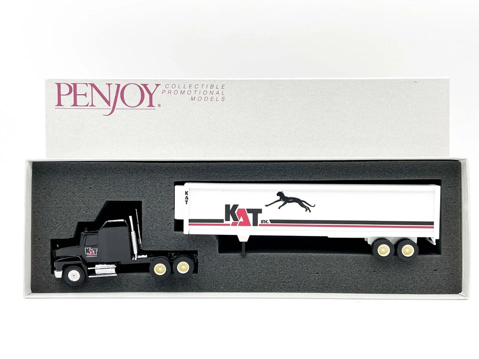 1/64 Penjoy KAT Mack 半卡车带面包车拖车 — 第 1/1 张图片