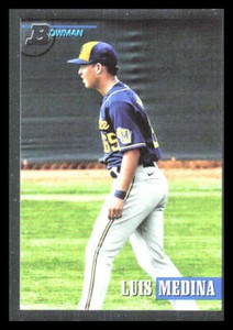 2021 Bowman Heritage Chrome Luis Medina  Prospect 244 Milwaukee Brewers