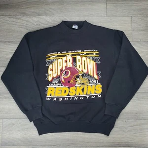 Felpa Washington Redskins Superbowl vintage 1991 taglia media - Foto 1 di 9
