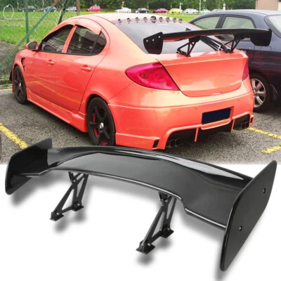 57" Rear Spoiler Wing Adjustable GT-Style Glossy For Hyundai Tiburon 1997-2008 - Image 1 of 4