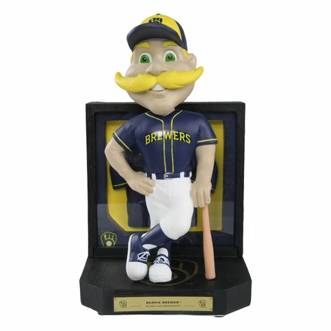 Bernie Brewer Milwaukee Brewers Mascot Framed Jersey Bobblehead MLB Cover