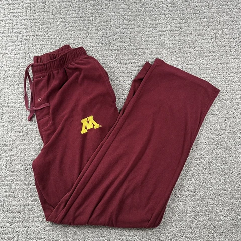 University Of Minnesota Sleep Pants Small Burgundy Lightweight Lounge Logo Mens Cover