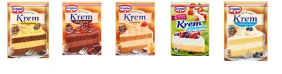 DR OETKER CAKE CREAM 120G - BIG CHOICE DYI DESSERT BAKE MIX CHOCOLATE VANILLA