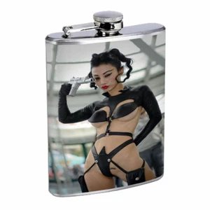 Cosplay Pin Up Girls D14 Flask 8oz Stainless Steel Hip Drinking Whiskey - Picture 1 of 2