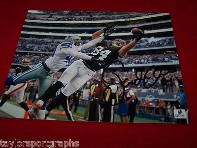 FOTO DE FUTEBOL AMERICANO 8X10 ASSINADA POR JORDAN CAMERON CLEVELAND BROWNS CERTIFICADA GLOBALMENTE - Imagem 1 de 3