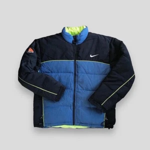 Nike ACG puffer jacket blue black Large vintage - Picture 1 of 7