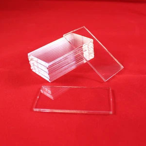 RETTANGOLO 110mm x 35mm TRASPARENTE/TRASPARENTE BASI ACRILICHE per Roleplay Miniature - Foto 1 di 1