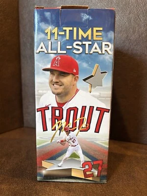 New 11-Time All-Star Game MVP Mike Trout Los Angeles Angels MLB Bobblehead #27 - Image 1 of 4