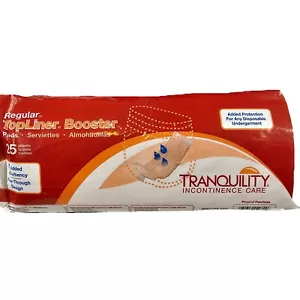 Tranquility 25 TopLiner Booster Flow - Thru Pad Incontinence Care Diaper Inserts - Picture 1 of 6