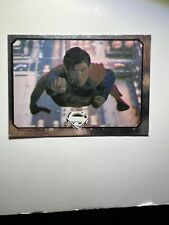 1978 DC Comics Superman non-sport card 3D Foil sticker Superman flying.
