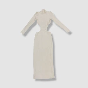 $795 PatBO Women's Ivory Long Sleeve Cut-Out Midi Dress Size 4 - Picture 1 of 3