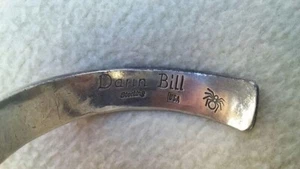 DARIN BILL Navajo Sterling Silber Armband ARMREIF - Bild 1 von 7