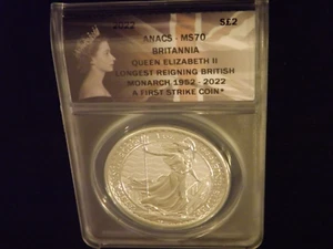 1952-2022 QUEEN ELIZABETH II ANACS MS 70 - Picture 1 of 2