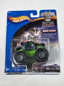 Monster Jam Hot Wheels GRAVE DIGGER MONSTER TRUCK Black Green 28070 2000 - Picture 1 of 4