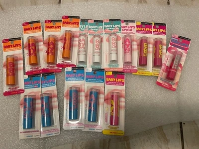 Maybelline Baby Lips Lip Balm Variety 5-Pack (01, 05, 15, 55, 140) 全新未拆封 — 第 1/4 张图片