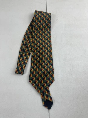 Corbata Frank Sinatra 100 % seda estampado geométrico corbata rectangular multicolor hecha en EE. UU. Foto 1 de 4