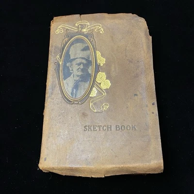 “The Sketch Book" by Washington Irving H.M. Caldwell Pub. 1848 Leather Revised Foto 1 de 4