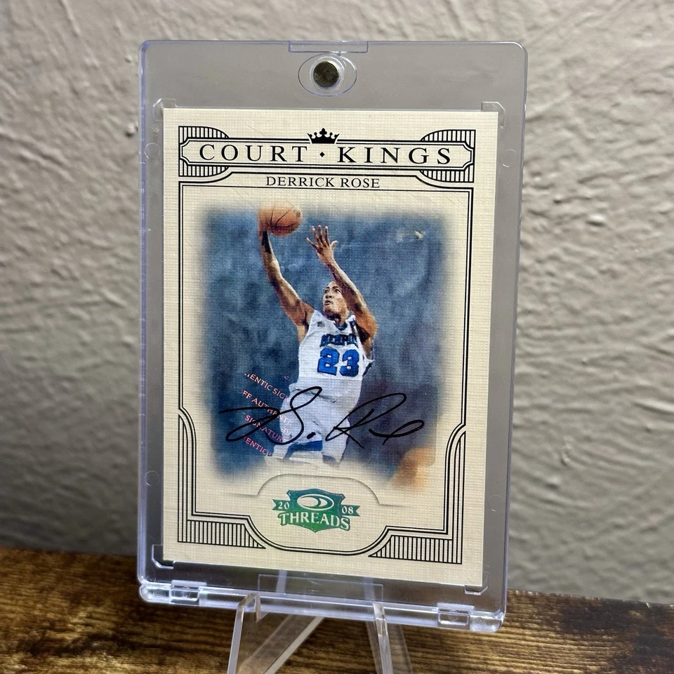 2008 Donruss Threads Court Kings Derrick Rose Rookie Auto #173/250 - Image 1 of 2