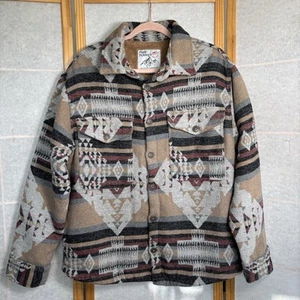 Free Planet Azteca Abotonada Polar Camisa Chaqueta Chaqueta Resistente Para Hombres M Unisex - Imagen 1 de 13