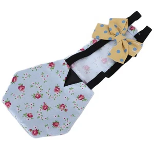 S Blue Flower Pet Chicken Duck Diapers Waterproof Breathable Goose Clothes - Picture 1 of 24