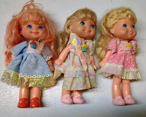 Vintage CHERRY MERRY Muffin Puppen 3 Puppen 1989 Mattel Top Zustand - Bild 1 von 4