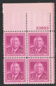 ALLYS STAMPS US Plate Block Scott # 965 3c Harlen Stone [4] MNH F/VF [STK] - Picture 1 of 1