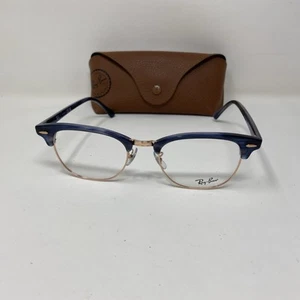 GAFAS RAY-BAN CLUBMASTER RB 5154 8374 53/21/150 AZUL ORO ROSA CON ESTUCHE - Imagen 1 de 8