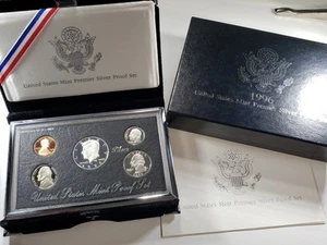 1996 S Premier Silver Proof Set - Picture 1 of 3