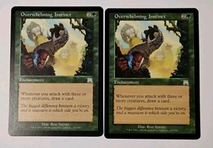 2x Overwhelming Instinct MTG, Onslaught, Uncommon, LP - Picture 1 of 2
