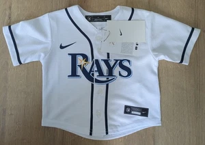 Unisex Nike weiß Tampa Bay Rays Baseball Trikot Alter 12 Monate - Bild 1 von 5