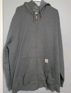 Men’s Carhartt Full Zip Heavyweight Hooded Sweatshirt Size 3XL Original Fit - Picture 1 of 12