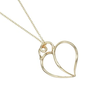 Tiffany Apple Heart Necklace 18K Yellow Gold Approx. 3.4g Excellent - Picture 1 of 7