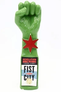 Revolution Brewing Co Fist City Beer Tap Pull Handle 11" - Picture 1 of 9