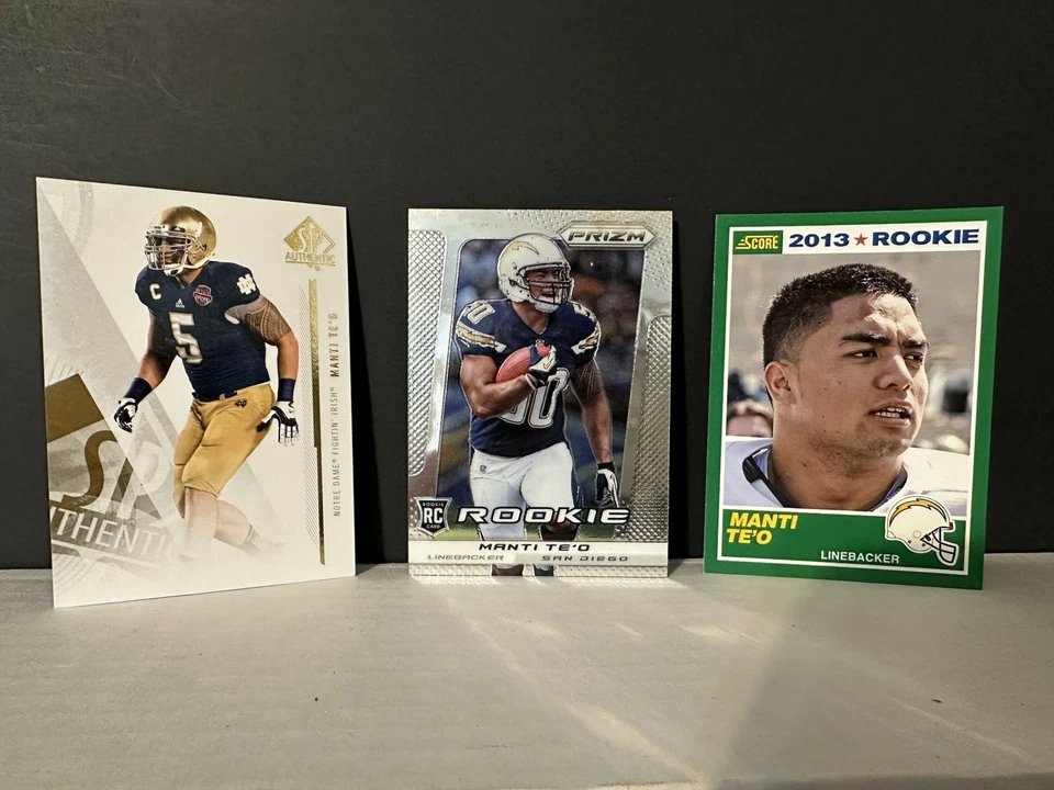 Manti Te’o 3X LOT Rookies 2013 Prizm #261 Score #305 SP Authentic #91 FREE SHIP - Image 1 of 1