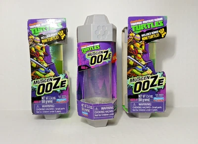 Nickelodeon 2012 Teenage Mutant Ninja Turtles Mutagen Ooze & Mini TMNT Lot of 3 - image 1 of 4