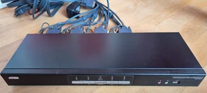 Przełącznik KVMP Aten USB DVI Dual View CS1644A z kablami - Zdjęcie 1 z 7