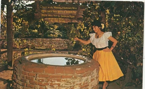 Postcard July 28th 1961 postmark wishing well Ramonas Marriage Place old town Sa - Picture 1 of 3