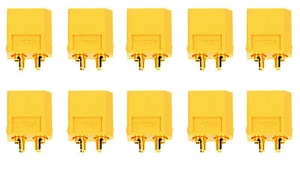 Apex RC Products 10 Male XT60 XT-60 Battery Connector Plugs #1541 - Picture 1 of 5