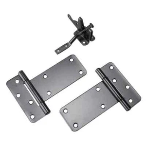 Black Gate Kit or Rectangular Hinge & Latch - Picture 1 of 1