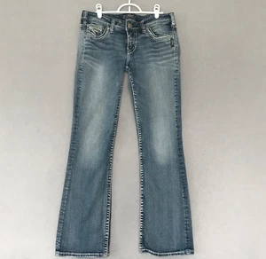 Silver Jeans Damen Midwash AIKO Bootcut Blue Jeans Größe 30x31 - Bild 1 von 13