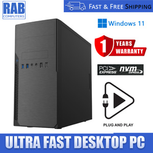ULTRA FAST Gaming PC Ryzen 5 5600G 6-Core 16GB DDR4 1TB SSD Vega GFX Windows 11