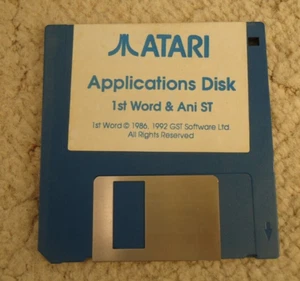Disco de juego formato Amiga disco de aplicación Atari 1st Word & Ani ST - Imagen 1 de 1
