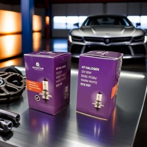 H7 (477,499) 12v 55W PX26d Quantum Components Headlight Bulb Premium Quality - Picture 1 of 4