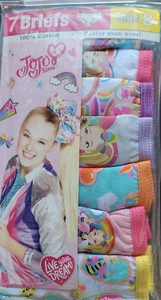 JoJo 7-Pack Girl's Briefs Underwear Size: (8) - Picture 1 of 3