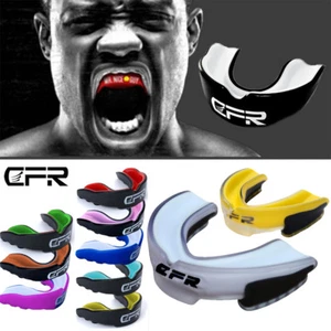 CFR Gel Gum Shield Mouth Guard Boxing MMA For Adult Rugby Grinding MouthPiece GW - Picture 1 of 25
