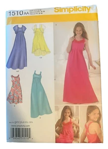 Simplicity 1510 Special Occasion Dress Bolero Girls 8-16 Girls Plus Uncut Z3 - Picture 1 of 3