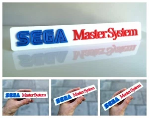 Sega Master System 3D logo / shelf display / fridge magnet - gaming collectible - Picture 1 of 6