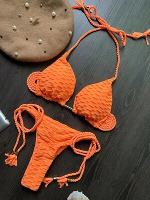 Sexy Conjunto de Bikini Mujeres Sujetador Tanga Conjunto Trajes de Baño Trajes de Playa Ropa en G Foto 1 de 4